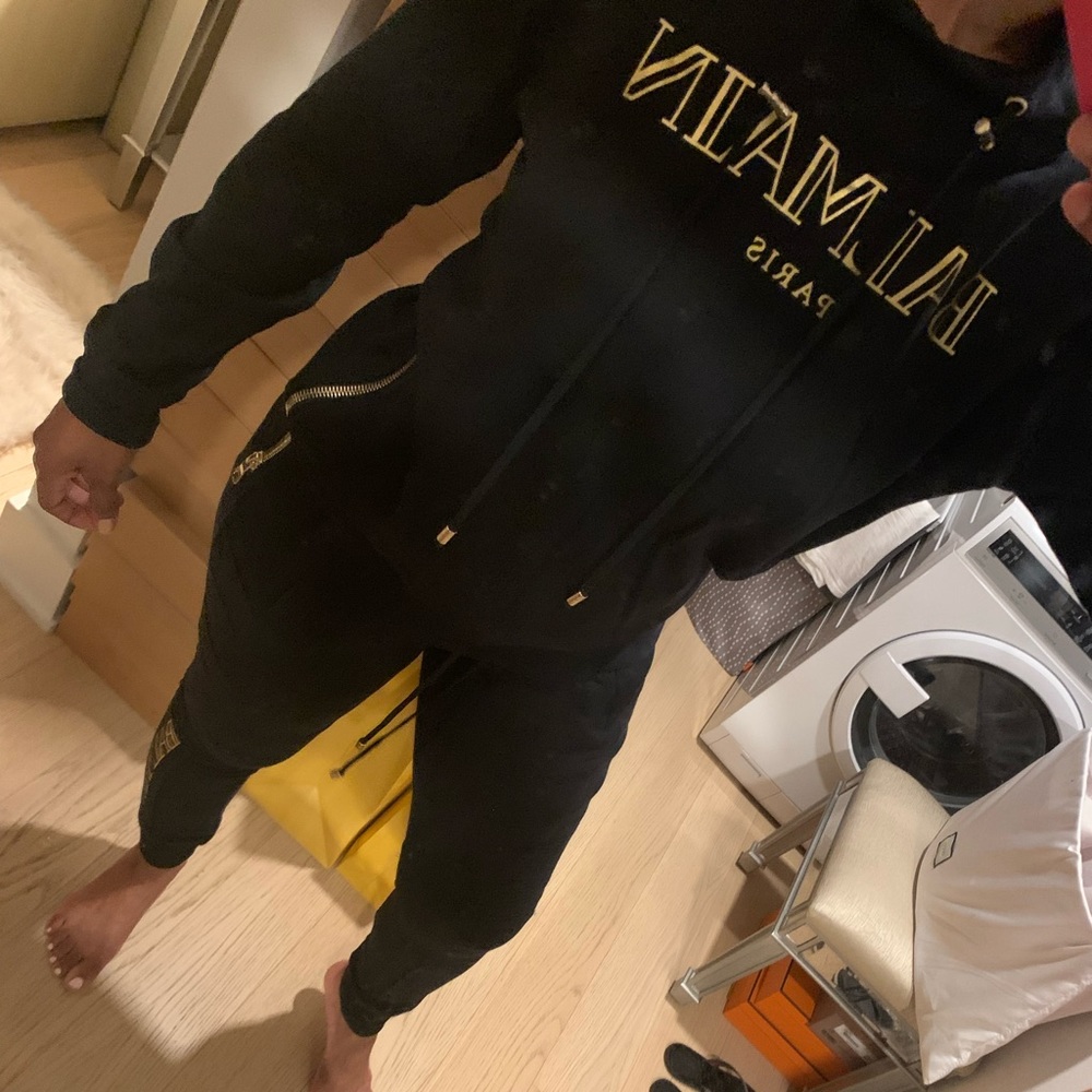 Black Balmain Sweatsuit
